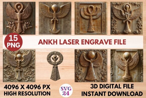 Ankh Laser Engrave File Graphics for Branding