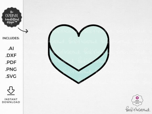 Blank Candy Heart Graphics for Crafts