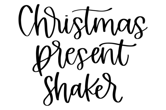 Christmas Shaker Card SVG Graphics for Crafts