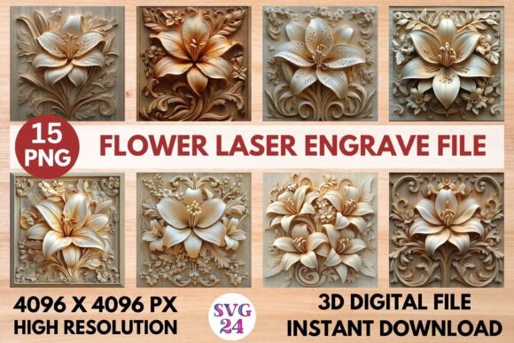 Flower Laser Engrave File Graphics and Laser Engraving Review