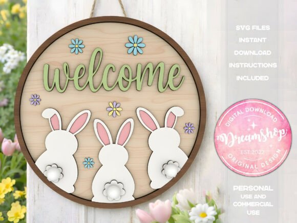 Happy Easter Bunny Door Hanger Svg Review