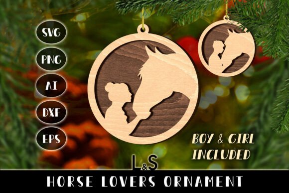 Horse Lovers Christmas Ornament: Laser Cutting and Ornaments for Editorial Design