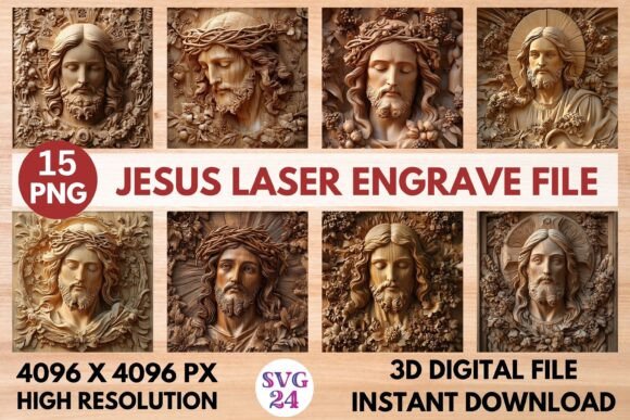 Jesus Laser Engrave File Graphics and Laser Engraving