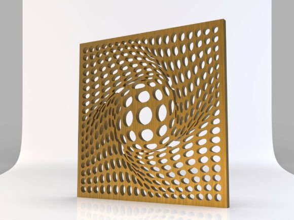Optical Illusion Vortex Panel STL for 3D Printing Freebies
