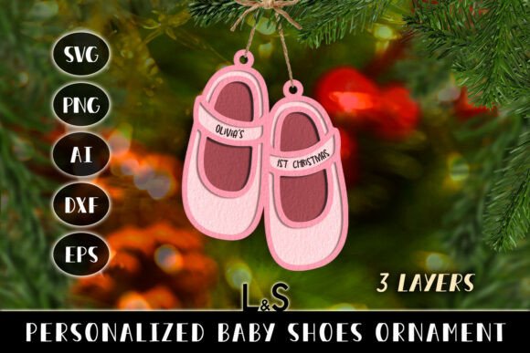 Personalized Baby Girl Ornament: Laser Cutting Ornaments