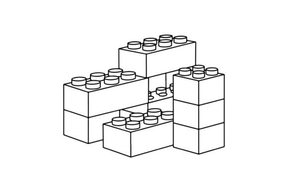 Review: 3D Isometric Blocks with Cups Vector Ill
