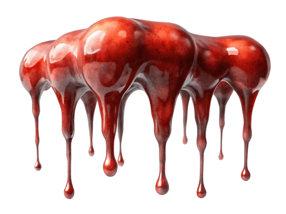 Review: 3D Red Paint Drip PNG for Embroidery Projects