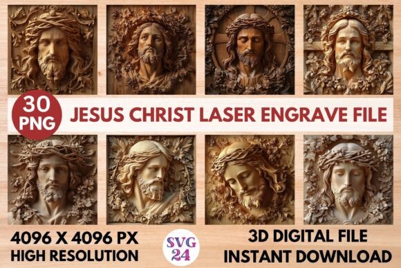 Reviewing Jesus Christ Laser Engrave File for Embroidery