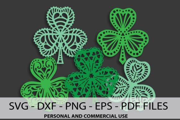 Shamrocks Intricate SVG for Laser Cutting & Other Home Decor