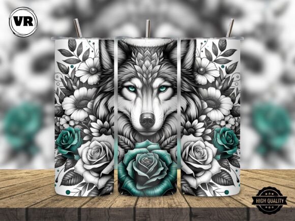 Wolf 20oz Tumbler Wrap Sublimation Png Graphics Review